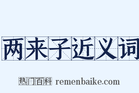 两来子近义词是什么意思的图片